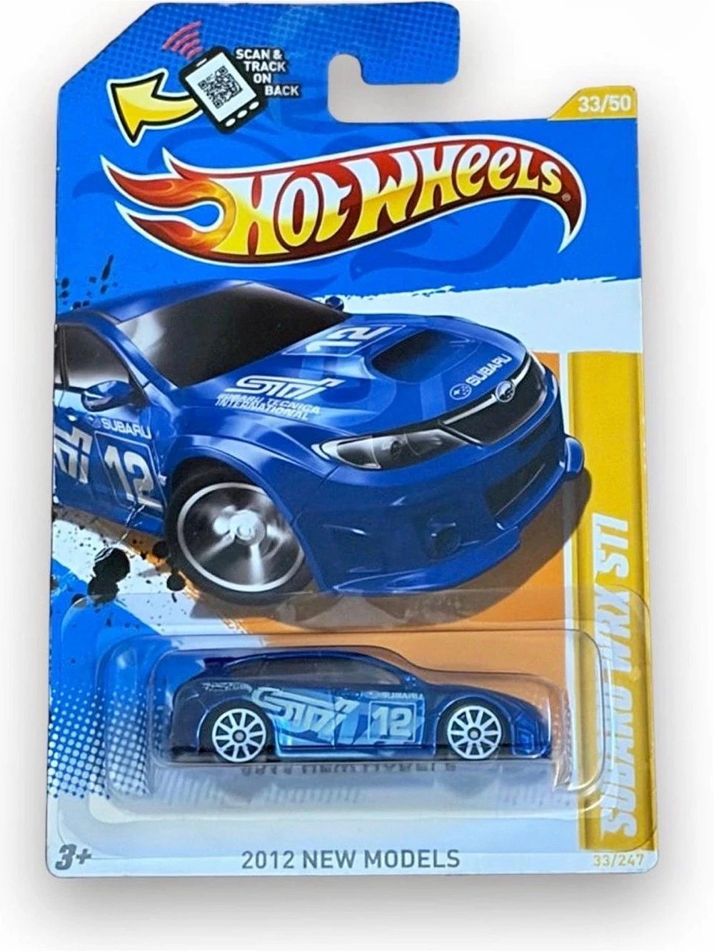 Hot Wheels Subaru WRX STI 2012 New Models Blue